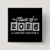 2026年卒業限定引用符 缶バッジ (正面)