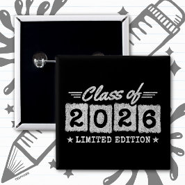 2026年卒業限定引用符 缶バッジ