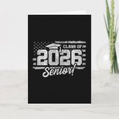 2026年卒業 アメリカ国旗 シニア 2026 カード (正面)