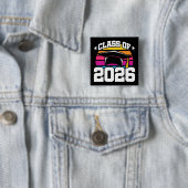 2026年卒業 クラスオブ2026 レトロサンセット 缶バッジ (インサイチュ)