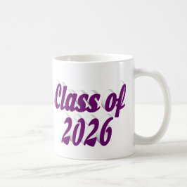2026年卒業 クラスオブ2026 紫文字 コーヒーマグカップ