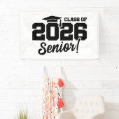 2026年卒業 クラス シニア・バシティー 楽しいクォート 横断幕 (インサイチュ)