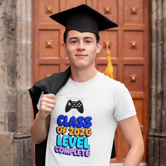 2026年卒業 ゲームプレイヤー - レベルコンプリート Tシャツ
