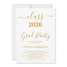 2026年卒業 ゴールドスクリプト モダン卒業パーティー
