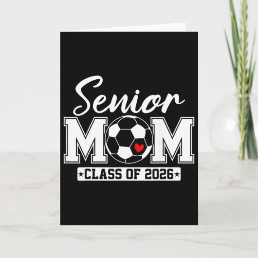 2026年卒業 サッカー母 クラス Senior Mom Cl カード (正面)