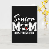 2026年卒業 サッカー母 クラス Senior Mom Cl カード (黄色い花)