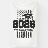 2026年卒業 ダストフラッグデザイン 横断幕 (縦)