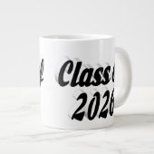 2026年卒業 ブラックテキスト ジャンボコーヒーマグカップ (正面右)