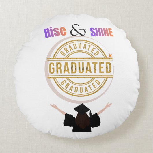 2026年卒業🎓 ラウンドクッション (正面)