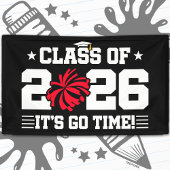 2026年卒業 レッド チアリーダー It's Go Time 横断幕