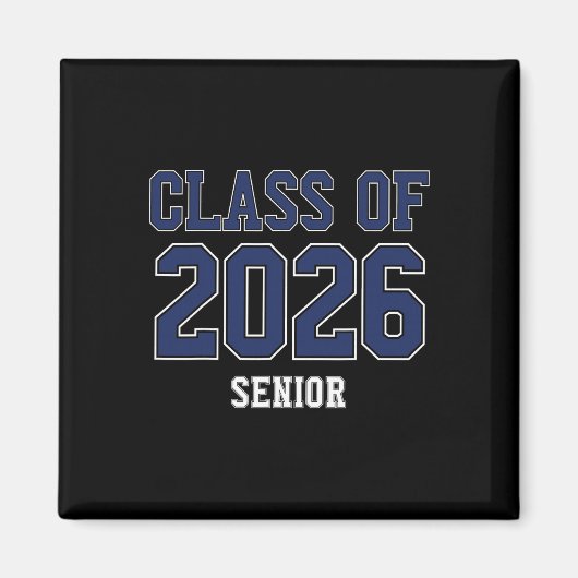 2026年卒業 中学 高校 大学 卒業式 シニア マグネット (正面)