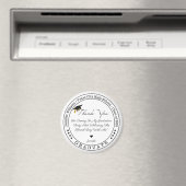 2026年卒業、卒業式モダンおしゃれありがとう マグネット (インサイチュ (食洗機))