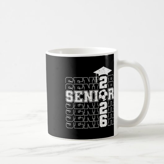 2026年卒業 卒業式 サッカー シニア コーヒーマグカップ (右)