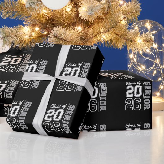 2026年卒業 卒業式 学年 レトロなヴィンテージ ラッピングペーパー (クリスマス)