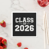 2026年卒業 卒業生 レトロ ヴィンテージ スタンダードカクテルナプキン (インサイチュ)