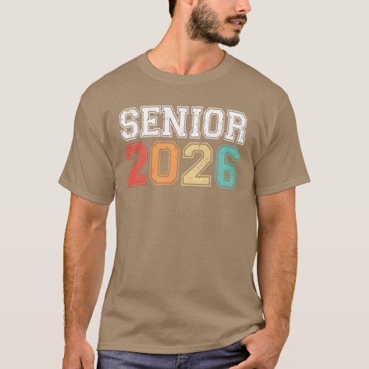 2026年卒業 卒業生 レトロ ヴィンテージ 友達 Tシャツ (正面)