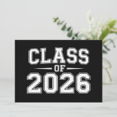 2026年卒業 卒業生 レトロ ヴィンテージ 招待状 (スタンド正面)