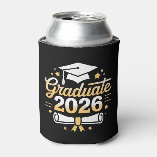 2026年卒業 卒業生 26 卒業おめでとう 家族 缶クーラー (缶正面)