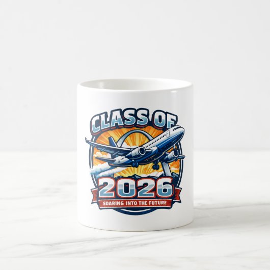 2026年卒業 - 未来へ羽ばたく コーヒーマグカップ (中央)