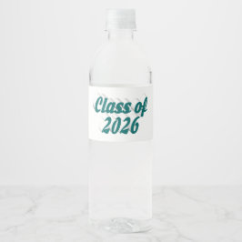 2026年卒業 緑の文字 ペットボトルラベル