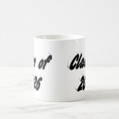 2026年卒業 黒のタイポグラフィー コーヒーマグカップ (中央)