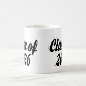 2026年卒業 黒文字 コーヒーマグカップ (中央)