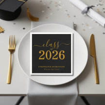 2026年卒業 黒金 卒業式