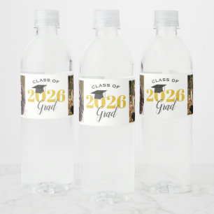 2026年卒業 2枚の写真 卒業式 ペットボトルラベル