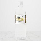 2026年卒業 2枚の写真 卒業式 ペットボトルラベル (正面)