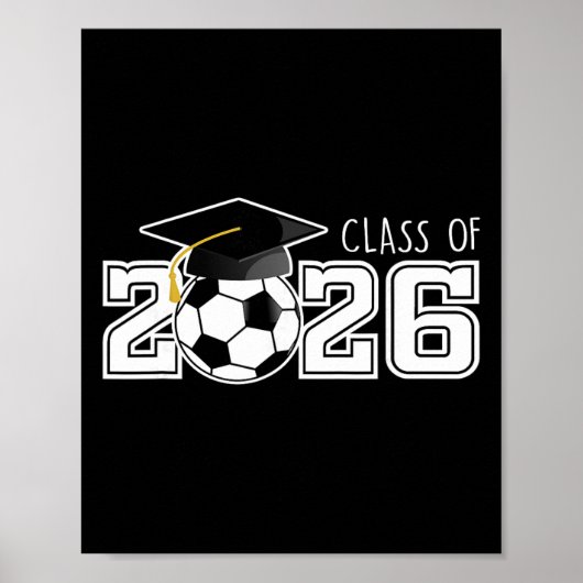 2026年卒業 2026年 サッカー 高校 シニア 卒業式 ポスター (正面)