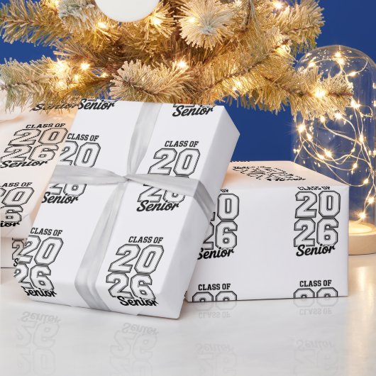 2026年卒業 26歳 シニア 卒業者 ラッピングペーパー (クリスマス)