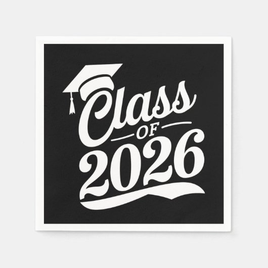 2026年卒誇りを持った業卒業 スタンダードカクテルナプキン (正面)