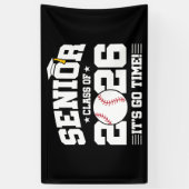 2026年卒部 高校野球のシニアクラス 横断幕 (縦)