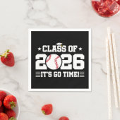 2026年卒野球卒業おめでとう It's Go Time スタンダードカクテルナプキン (インサイチュ)