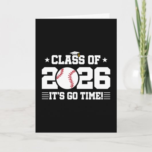 2026年卒野球卒業式 It's Go Time カード (正面)