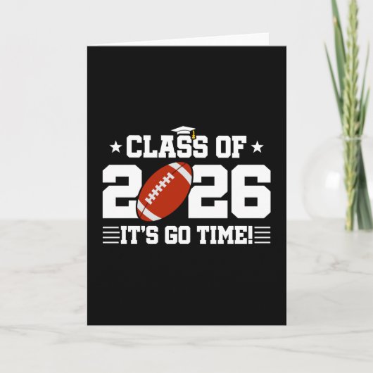 2026年卒 アメリカンフットボール 卒業シーズン It's Go Time カード (正面)
