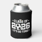 2026年卒 サッカー卒業式 It's Go Time 引用 缶クーラー (缶正面)