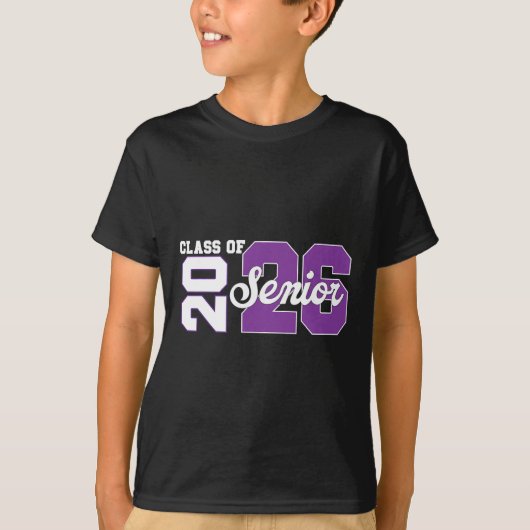 2026年卒+シニア+2026年+バックトゥスクール+卒業 Tシャツ (正面)