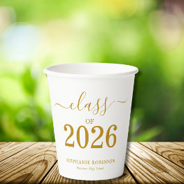 2026年卒 現代ゴールドスクリプト卒業式 紙コップ