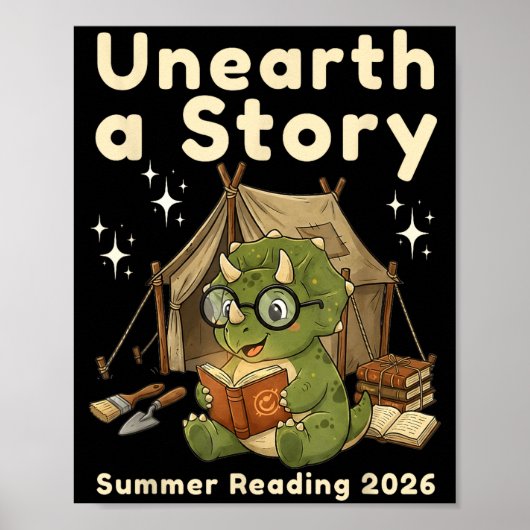 2026年夏の読書トリケラトプスの物語を掘り起こせ ポスター (正面)