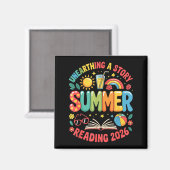 2026年夏の読書プログラム「物語を掘り起こせ」 マグネット (正面/裏面)