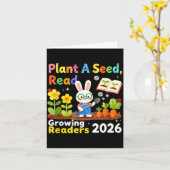 2026年夏の読書 ひとつの種を植える 読書 成長 カード (黄色い花)