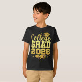 2026年大学卒業クラス 卒業式 シニア Tシャツ (正面フル)