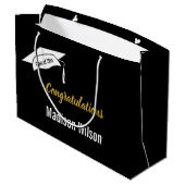 2026年大学院名おめでとうございます ラージペーパーバッグ (裏面アングル)