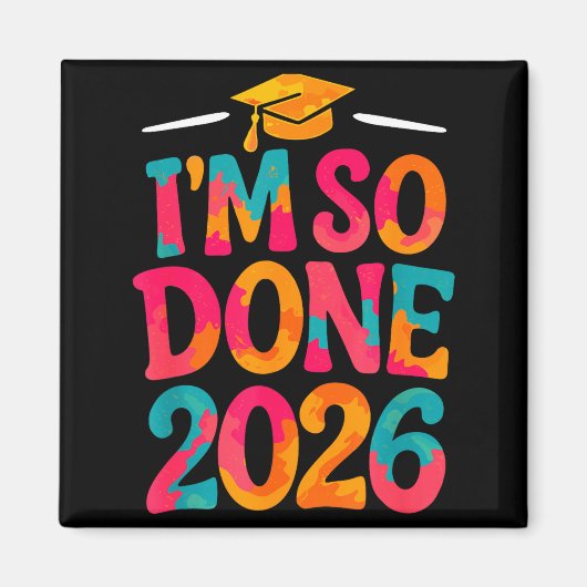 2026年大学高校卒業おめでとう マグネット (正面)