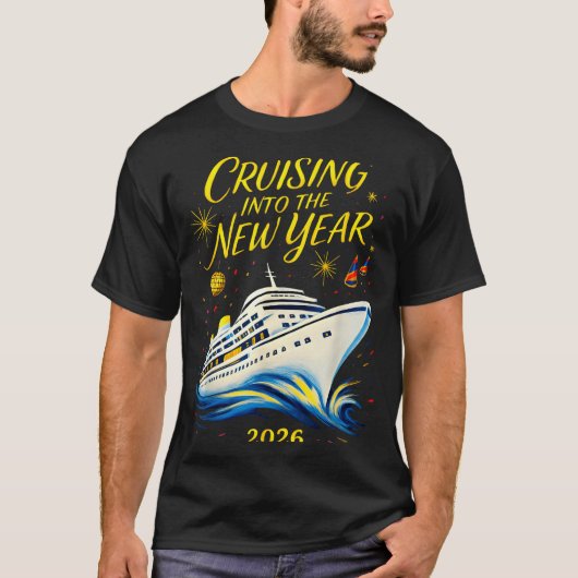 2026年大晦日クルーズ  新しい年にクルージング Tシャツ (正面)
