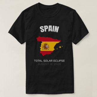 2026年太陽のEclipseスペイン国旗Tシャツ Tシャツ