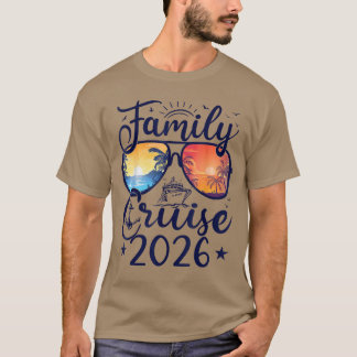 2026年家族クルーズ夏休みマッチング家族 Tシャツ