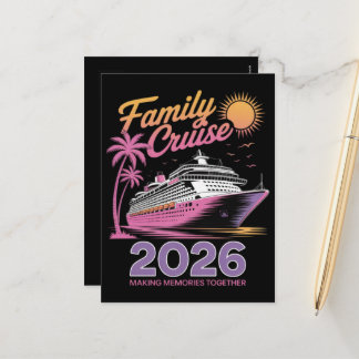 2026年家族クルーズ旅行マッチングトリップ シーズンポストカード