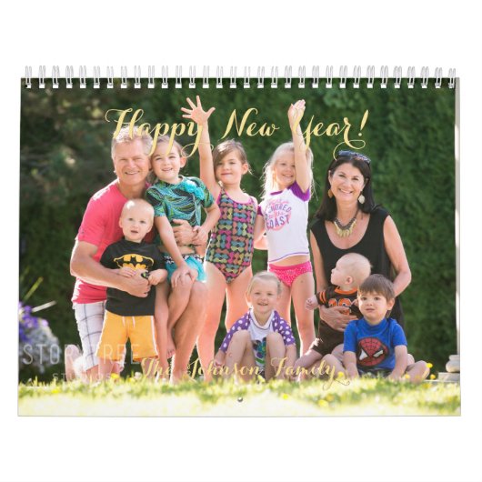 2026年家族ベビーのペット結婚の写真を作成 カレンダー (カバー)